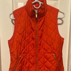 Orange Quilted Vest